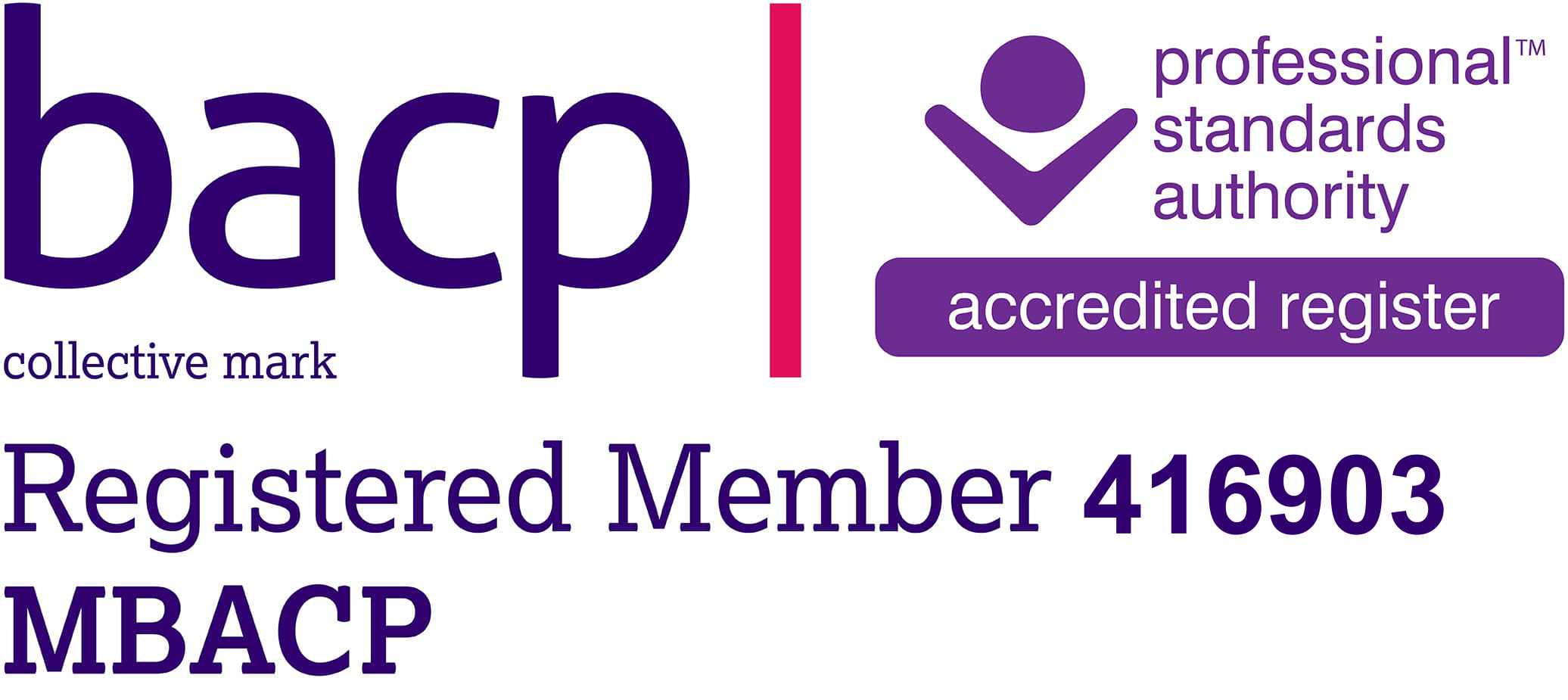 BACP Registered Member MBACP 416903
